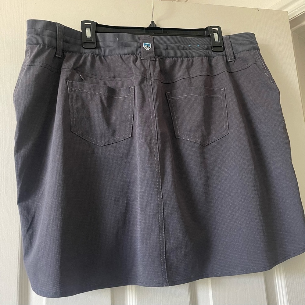 KUHL Stratus Skort Shorts Women Pmus Size 18W Casual Outdoors Lightweight Gray - Picture 4 of 15